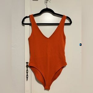 Forever 21 Orange Bodysuit